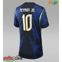 Camiseta Brasil Neymar Jr #10 Visitante Equipación para mujer Mundial 2026 manga corta